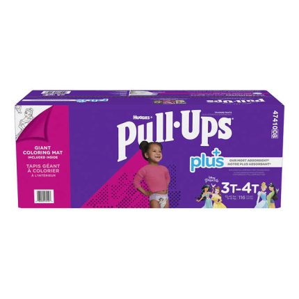 Huggies Pull-Ups Plus Training Pants 3T - 4T Girl Pack of 116