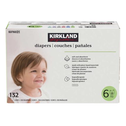 Kirkland Signature Diapers Size 6 132 count