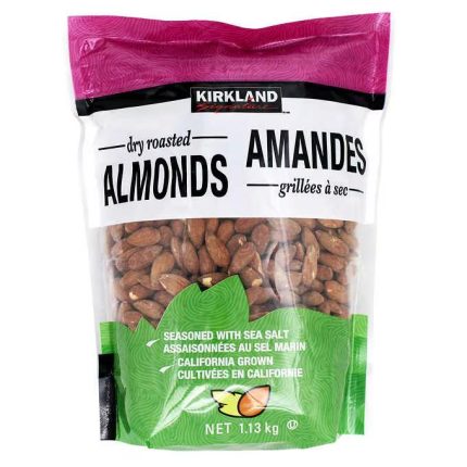 Kirkland Signature Dry Roasted Almonds 1.13kg