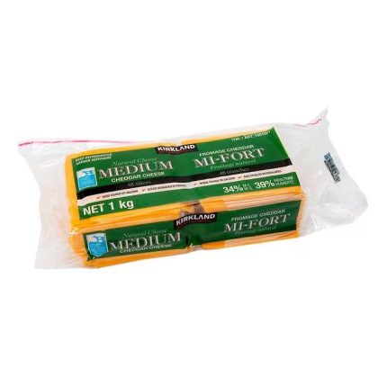 Kirkland Signature Sliced Medium Cheddar Cheese 1kg
