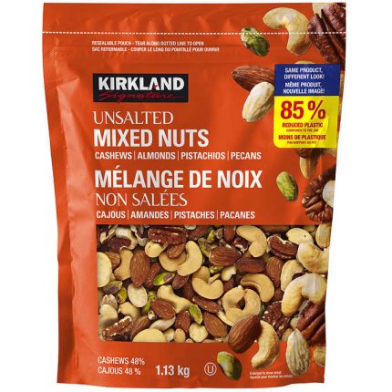 Kirkland Signature Unsalted Mixed Nuts 1.13kg