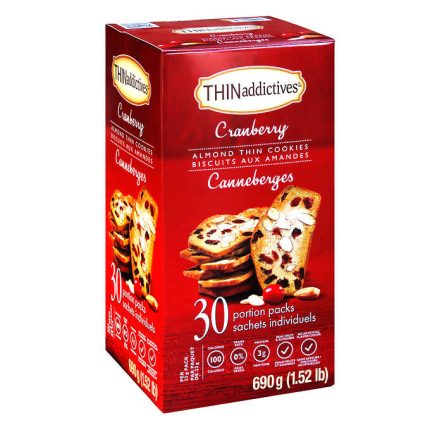 THINaddictives Cranberry Almond Thin Cookies 690g