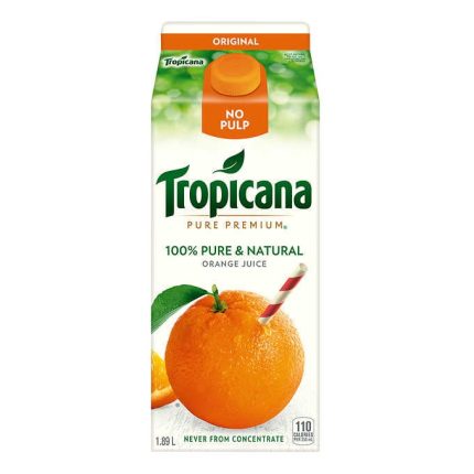 Tropicana Pure Premium Original Orange Juice 4x1.89L