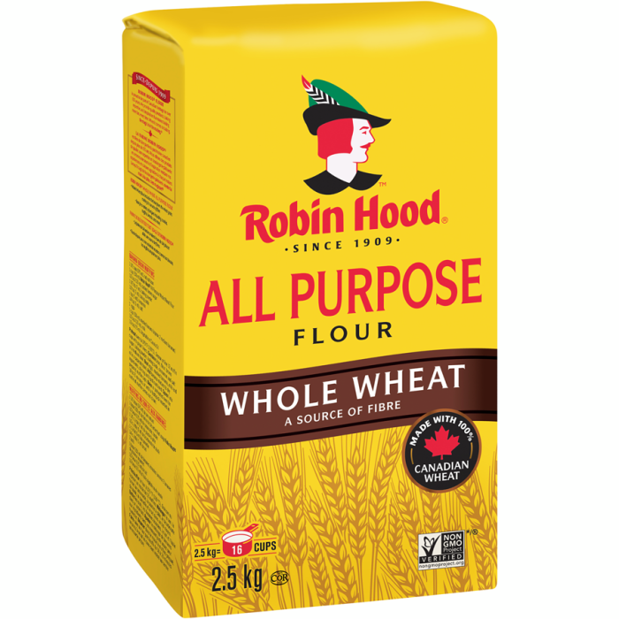 Whole Wheat All Purpose Flour, Robin Hood 2.5kg - Image 2