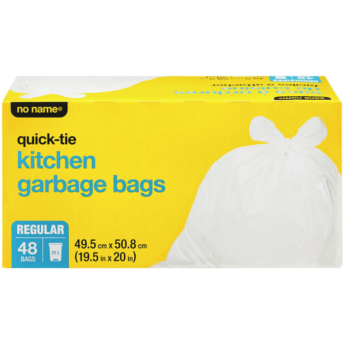 Regular Quick-Tie Kitchen Garbage Bags