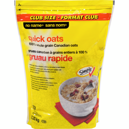 Quick 100% Whole Grain Oats, Club Size 2.25kg