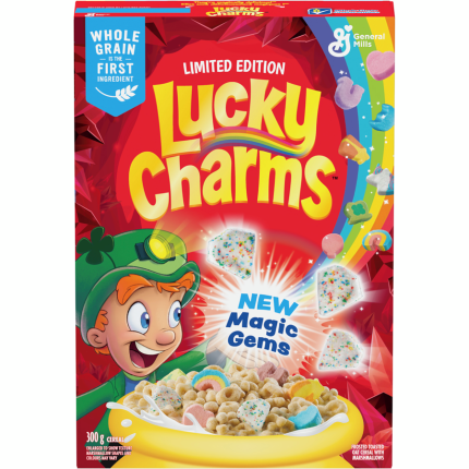 Lucky Charms Breakfast Cereal with Marshmallows, Whole Grains 300g
