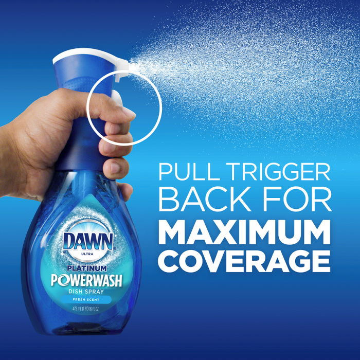Dawn Platinum Power Wash Dish Soap, Fresh Scent 473ml - Image 3