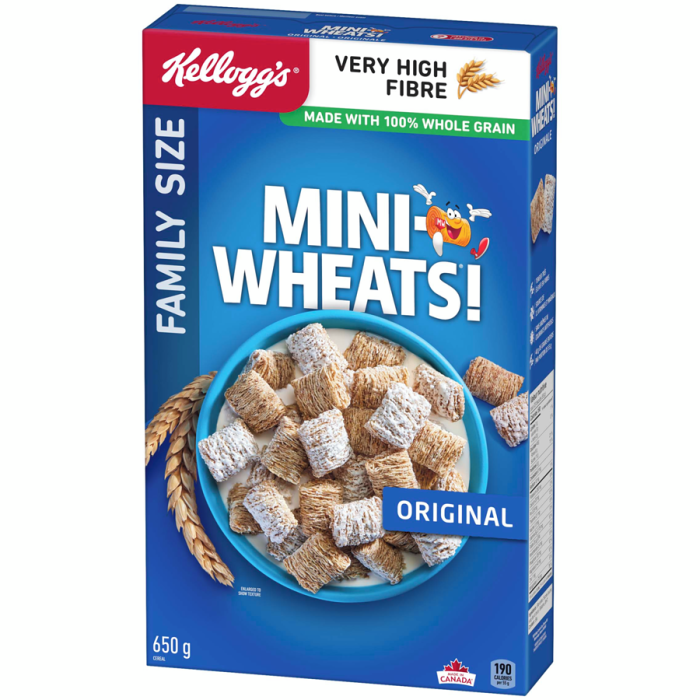 Mini Wheats Mini Wheat Frosted Cereal, Kelloggs 650g - Image 2