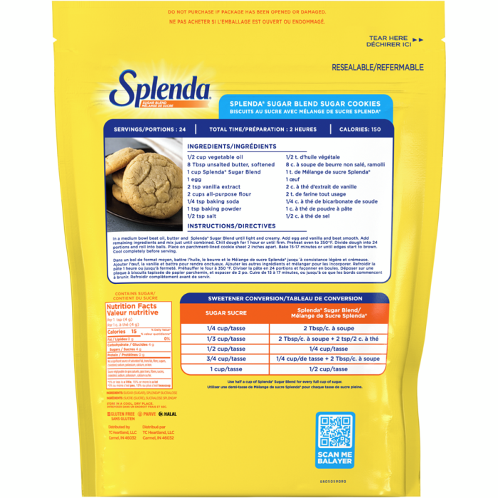 Granulated Sugar Blend for Baking, Splenda 908g - Image 2