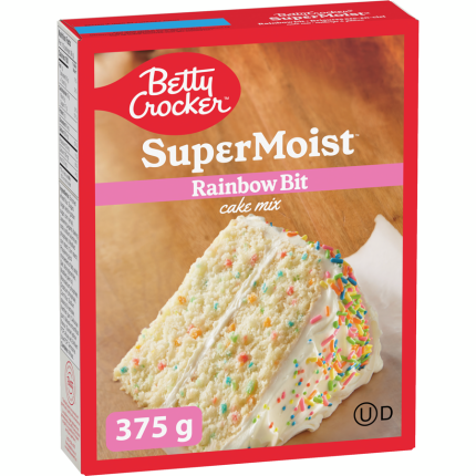 Super Moist Cake Mix Rainbow Bits, Betty Crocker 375g