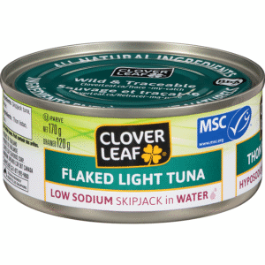 Flaked Light Tuna, In Water, Low Sodium, Cloverleaf