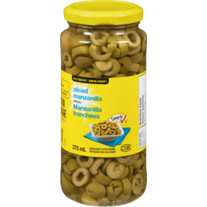 Sliced Manzanilla Olives, No name 375ml