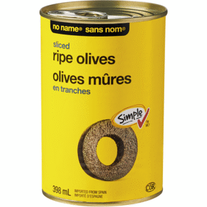 Sliced Ripe Olives, No name 398ml