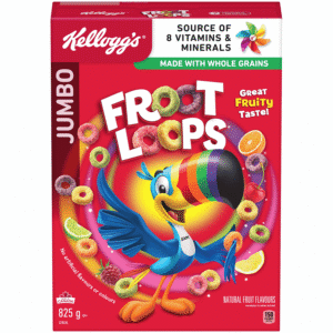 Froot Loops Cereal, Jumbo Size, Kellogs 825g