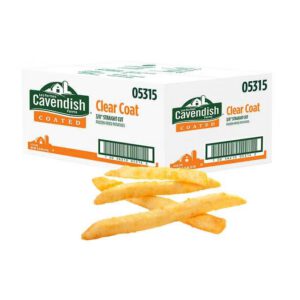 Cavendish Farms Frozen Clear Coat 3/8-in Straight Cut Fries 6x2.04Kg