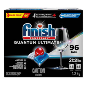 Finish Quantum Ultimate Plus Dishwasher Detergent Pack of 96 tablets
