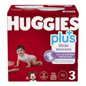 Huggies Little Movers Plus Baby Diapers Size 3 192 Ct