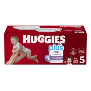 Huggies Little Movers Plus Baby Diapers Size 5 144 Ct