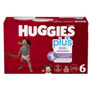 Huggies Little Movers Plus Baby Diapers Size 6 116 Ct