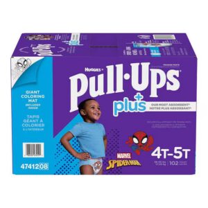 Huggies Pull-Ups Plus Training Pants 4T - 5T Boy Pack of 102