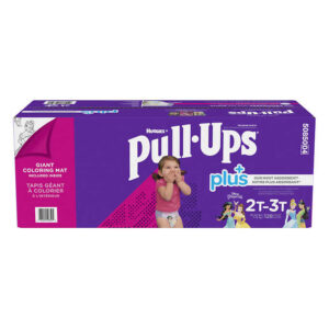 Huggies Pull-Ups Plus Training Pants 2T - 3T Girl Pack of 124