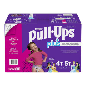 Huggies Pull-Ups Plus Training Pants 4T - 5T Girl Pack of 102