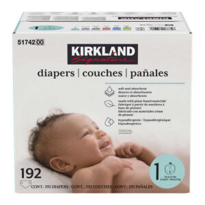 Kirkland Signature Diapers Size 1 192-count