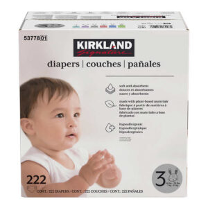 Kirkland Signature Diapers Size 3 222 count