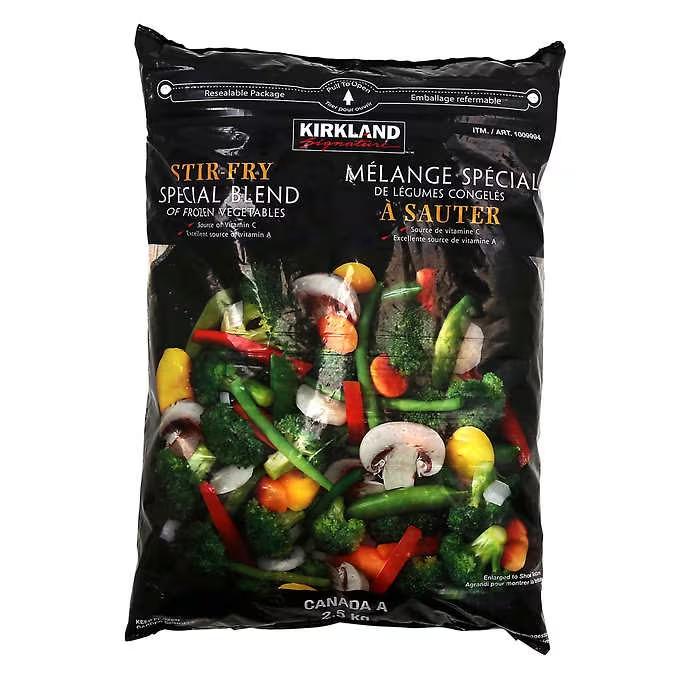 Kirkland Signature Frozen Stir-Fry Vegetable Special Blend 2.5kg