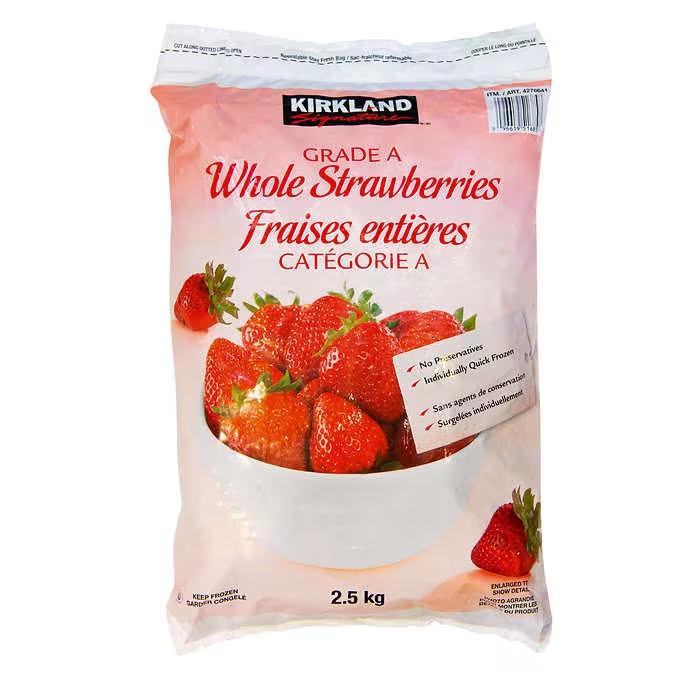 Kirkland Signature Grade A Frozen Whole Strawberries 2.5kg