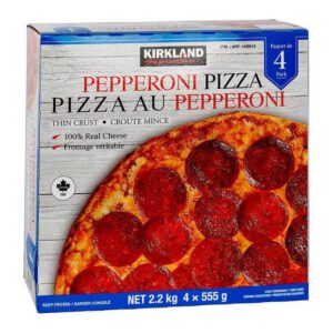 Kirkland Signature Pepperoni Thin Crust Pizza 4x555g