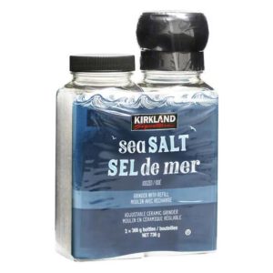 Kirkland Signature Sea Salt with Grinder and Refill 738g