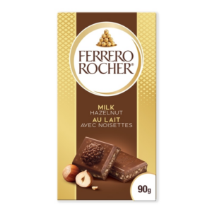 Premium Chocolate Bar, Milk Chocolate with Hazelnut 90 g