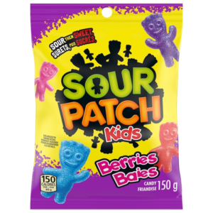 Sour Patch Kids Sour Berries Candy, Gummy Candy, Sour Candy 150 g