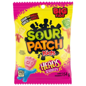 Big Heads Candy, Gummy Candy, Sour Candy 154 g